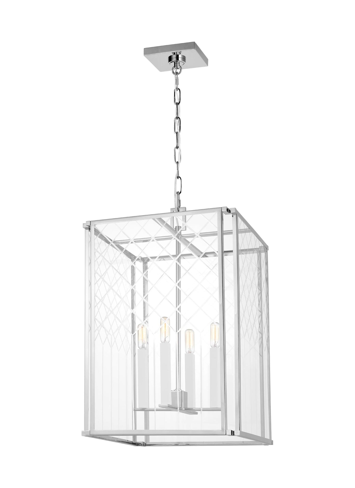 Visual Comfort Studio Alexa Hampton Erro Medium Lantern in Polished Nickel AC1144PN