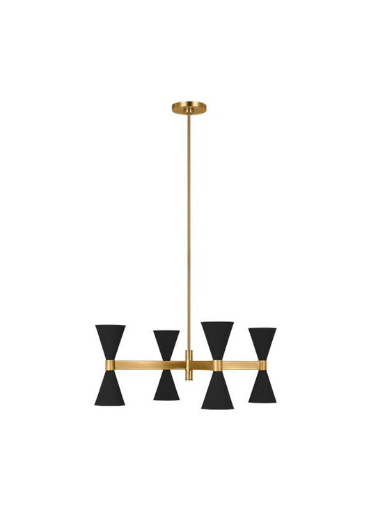 Visual Comfort Studio AERIN Albertine Extra Large Chandelier in Midnight Black AEC1078MBK