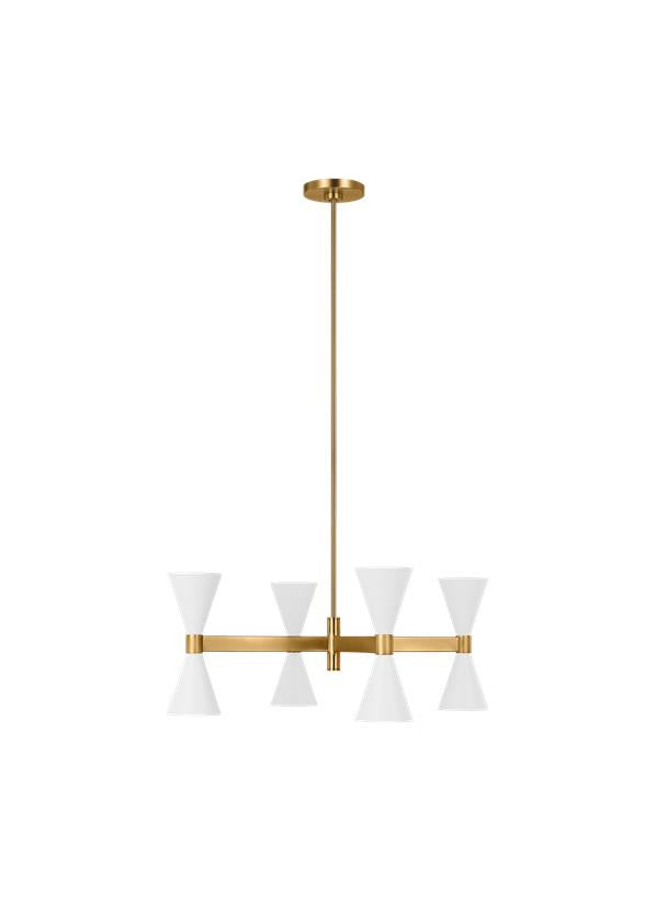 Visual Comfort Studio AERIN Albertine Extra Large Chandelier in Matte White AEC1078MWT