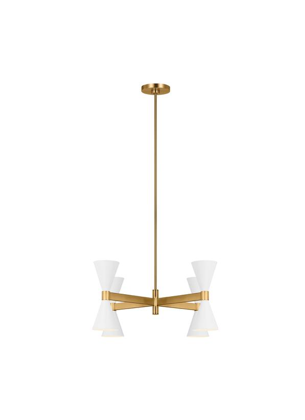 Visual Comfort Studio AERIN Albertine Extra Large Chandelier in Matte White AEC1078MWT