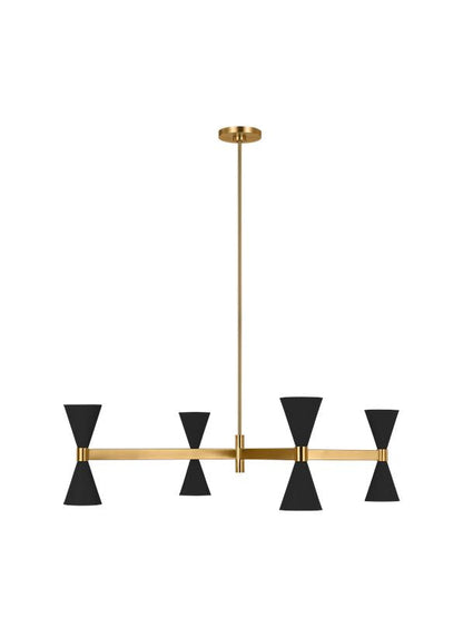 Visual Comfort Studio AERIN Albertine Large Chandelier in Midnight Black AEC1088MBK