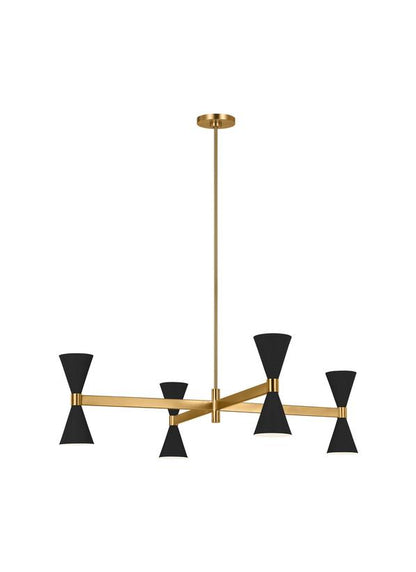 Visual Comfort Studio AERIN Albertine Large Chandelier in Midnight Black AEC1088MBK