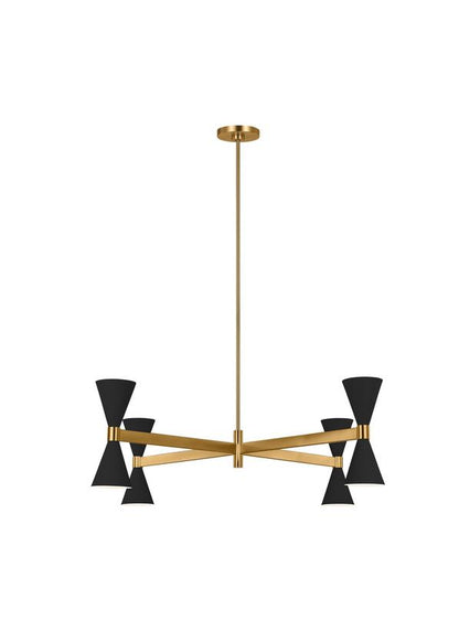 Visual Comfort Studio AERIN Albertine Large Chandelier in Midnight Black AEC1088MBK