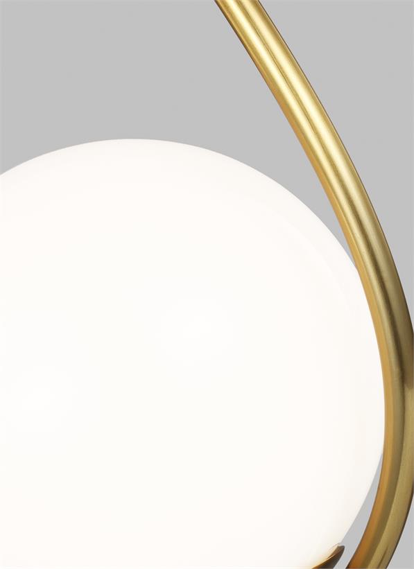 Visual Comfort Studio AERIN Galassia One Light Pendant in Burnished Brass AEP1001BBS