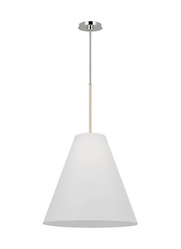 Visual Comfort Studio AERIN Remy Large Pendant in Polished Nickel AEP1041PN