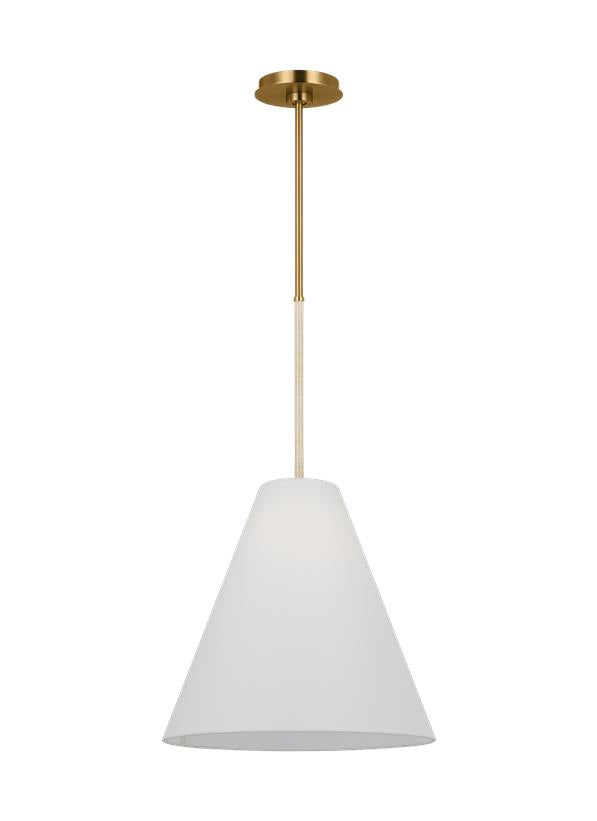 Visual Comfort Studio AERIN Remy Medium Pendant in Burnished Brass AEP1051BBS