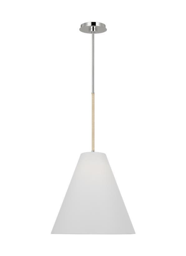 Visual Comfort Studio AERIN Remy Medium Pendant in Polished Nickel AEP1051PN