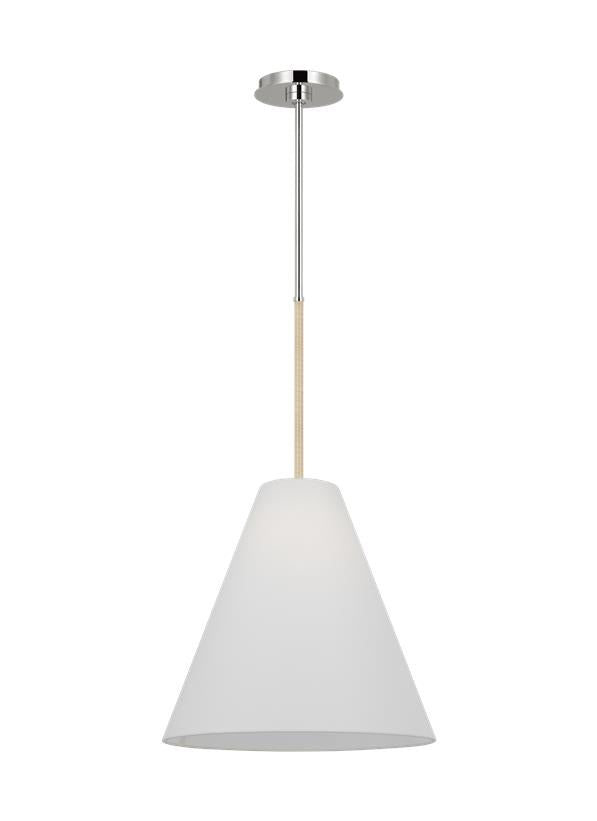 Visual Comfort Studio AERIN Remy Medium Pendant in Polished Nickel AEP1051PN