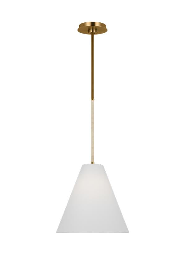 Visual Comfort Studio AERIN Remy Small Pendant in Burnished Brass AEP1061BBS