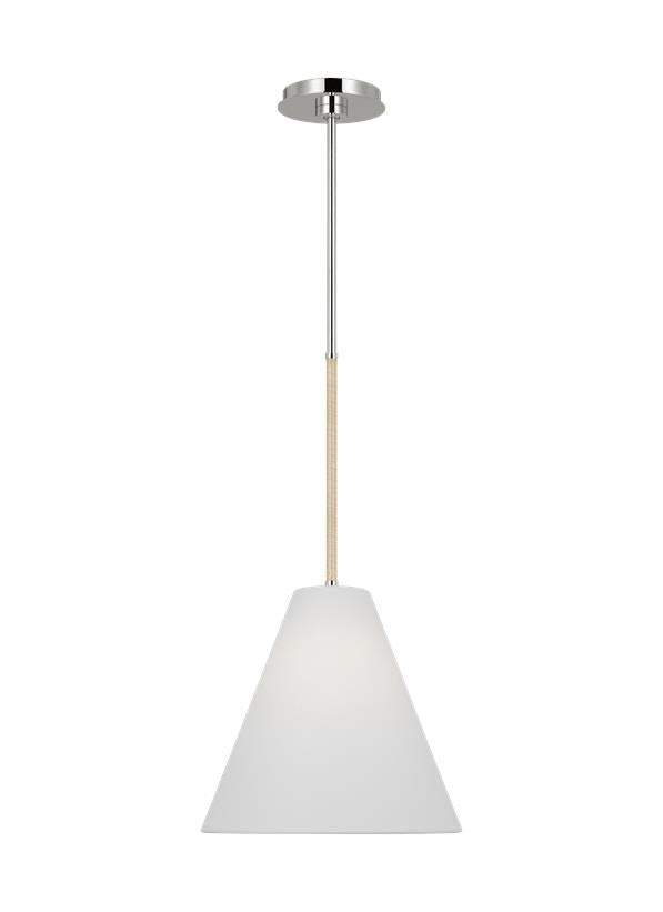 Visual Comfort Studio AERIN Remy Small Pendant in Polished Nickel AEP1061PN