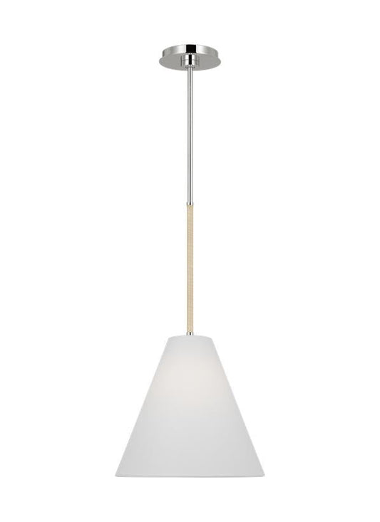 Visual Comfort Studio AERIN Remy Small Pendant in Polished Nickel AEP1061PN