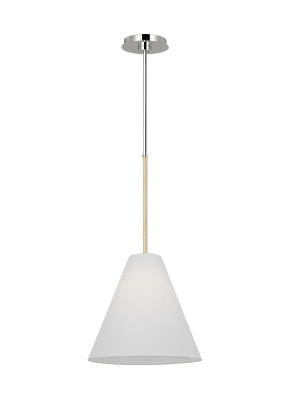 Visual Comfort Studio AERIN Remy Small Pendant in Polished Nickel AEP1061PN