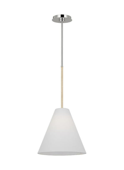 Visual Comfort Studio AERIN Remy Small Pendant in Polished Nickel AEP1061PN