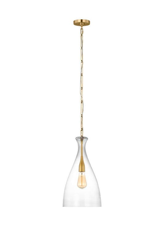 Visual Comfort Studio AERIN Athena Small Pendant in Burnished Brass AEP1071BBSCG