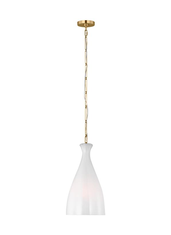 Visual Comfort Studio AERIN Athena Small Pendant in Burnished Brass AEP1071BBSWSG