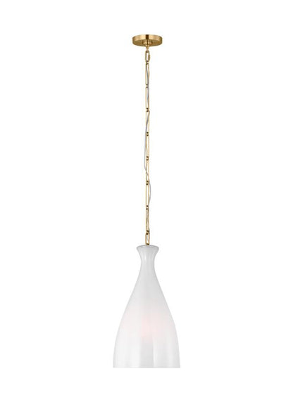 Visual Comfort Studio AERIN Athena Small Pendant in Burnished Brass AEP1071BBSWSG