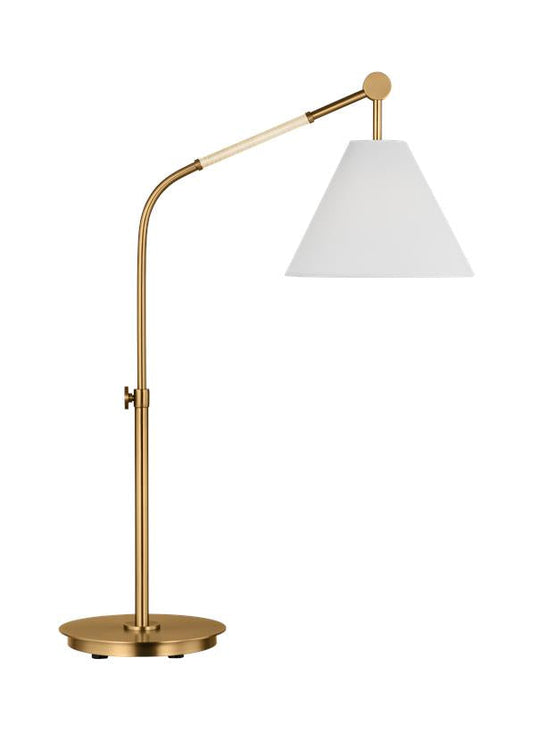 Visual Comfort Studio AERIN Remy Large Task Table Lamp in Burnished Brass AET1041BBS1