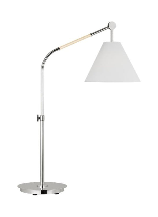 Visual Comfort Studio AERIN Remy Large Task Table Lamp in Polished Nickel AET1041PN1