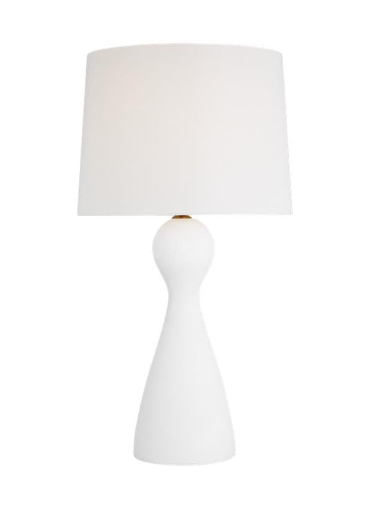 Visual Comfort Studio AERIN Constance Table Lamp in Textured White AET1091TXW1