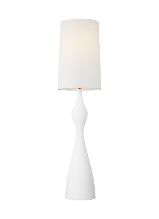 Visual Comfort Studio AERIN Constance Floor Lamp in Textured White AET1101TXW1