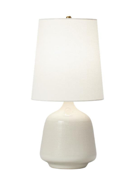 Visual Comfort Studio AERIN Ornella Small Table Lamp in New White AET1141NWH1