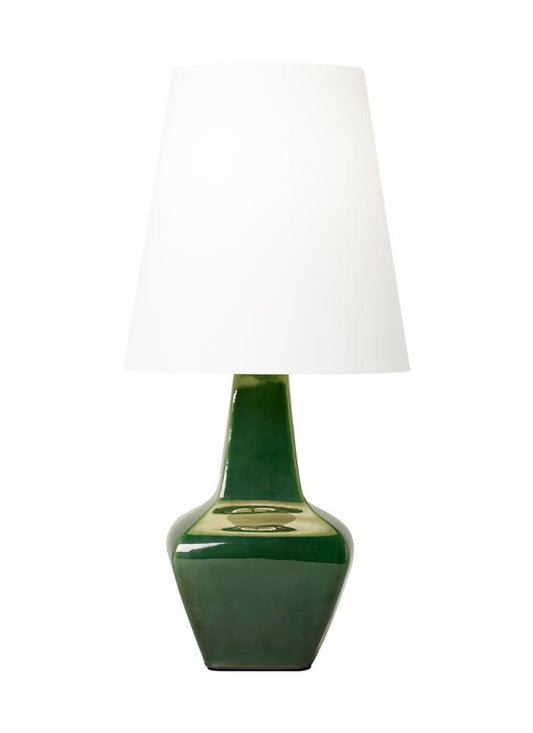 Visual Comfort Studio AERIN Diogo Medium Table Lamp in Green AET1151GRN1