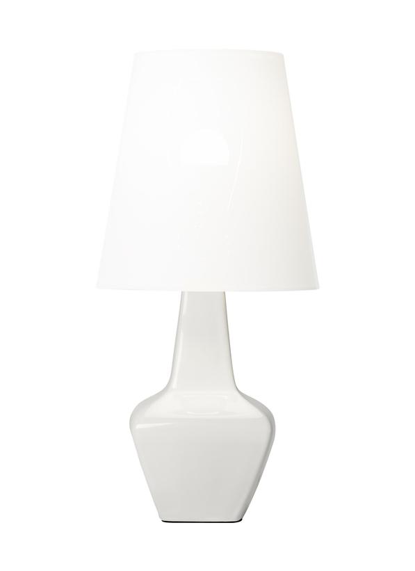 Visual Comfort Studio AERIN Diogo Medium Table Lamp in New White AET1151NWH1