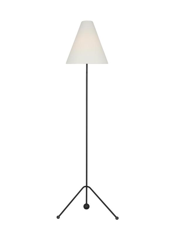 Visual Comfort Studio AERIN Gustav Medium Floor Lamp in Aged Iron AET1171AIWL1