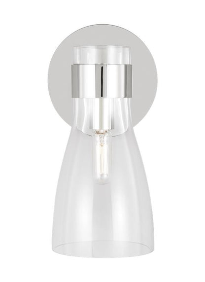 Visual Comfort Studio AERIN Moritz One Light Sconce in Polished Nickel AEV1001PN