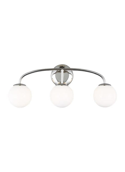 Visual Comfort Studio AERIN Galassia Three Light Vanity in Polished Nickel AEV1013PN