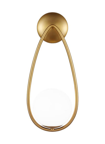 Visual Comfort Studio AERIN Galassia One Light Sconce in Burnished Brass AEW1011BBS