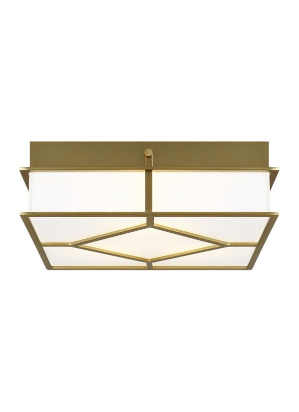 Visual Comfort Studio Alexa Hampton Transom Flush Mount in Burnished Brass AF1063BBS