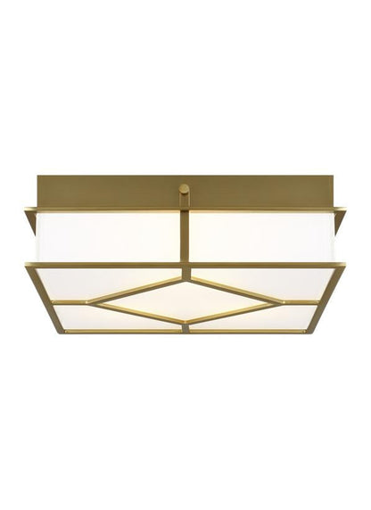 Visual Comfort Studio Alexa Hampton Transom Flush Mount in Burnished Brass AF1063BBS