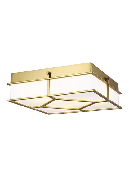 Visual Comfort Studio Alexa Hampton Transom Flush Mount in Burnished Brass AF1063BBS