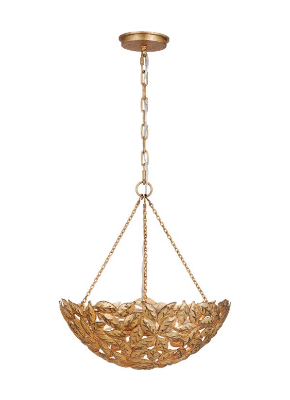 Visual Comfort Studio Alexa Hampton Kelan Small Pendant in Antique Gild AP1193ADB