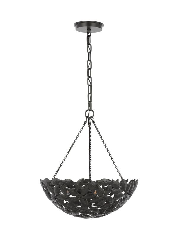 Visual Comfort Studio Alexa Hampton Kelan Small Pendant in Aged Iron AP1193AI