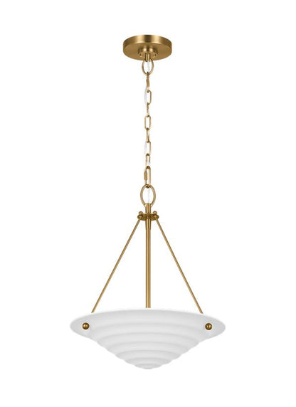 Visual Comfort Studio Alexa Hampton Dosinia Medium Pendant in Textured White AP1202TXW