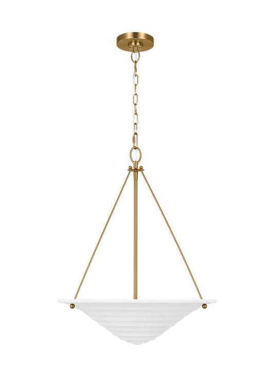 Visual Comfort Studio Alexa Hampton Dosinia Large Pendant in Textured White AP1213TXW