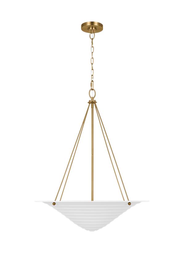 Visual Comfort Studio Alexa Hampton Dosinia Extra Large Pendant in Textured White AP1224TXW