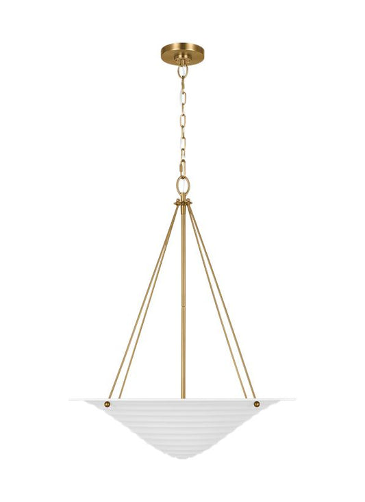 Visual Comfort Studio Alexa Hampton Dosinia Extra Large Pendant in Textured White AP1224TXW