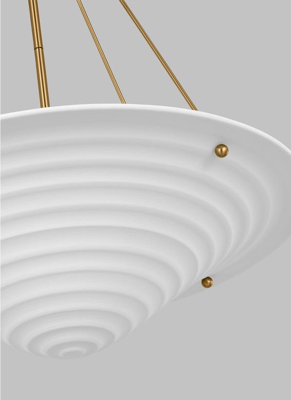 Visual Comfort Studio Alexa Hampton Dosinia Extra Large Pendant in Textured White AP1224TXW