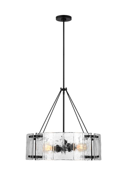 Visual Comfort Studio Alexa Hampton Calvert Medium Chandelier in Aged Iron AP1234AI