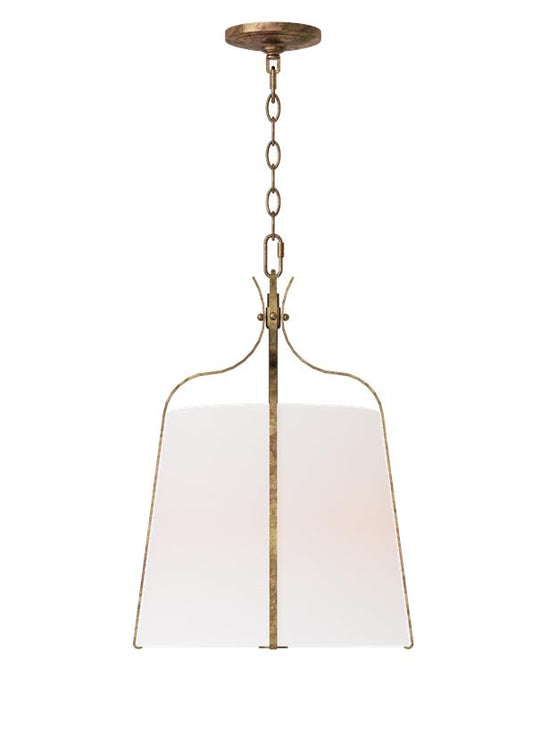 Visual Comfort Studio Alexa Hampton Leander Small Hanging Shade in Antique Gild AP1241ADB