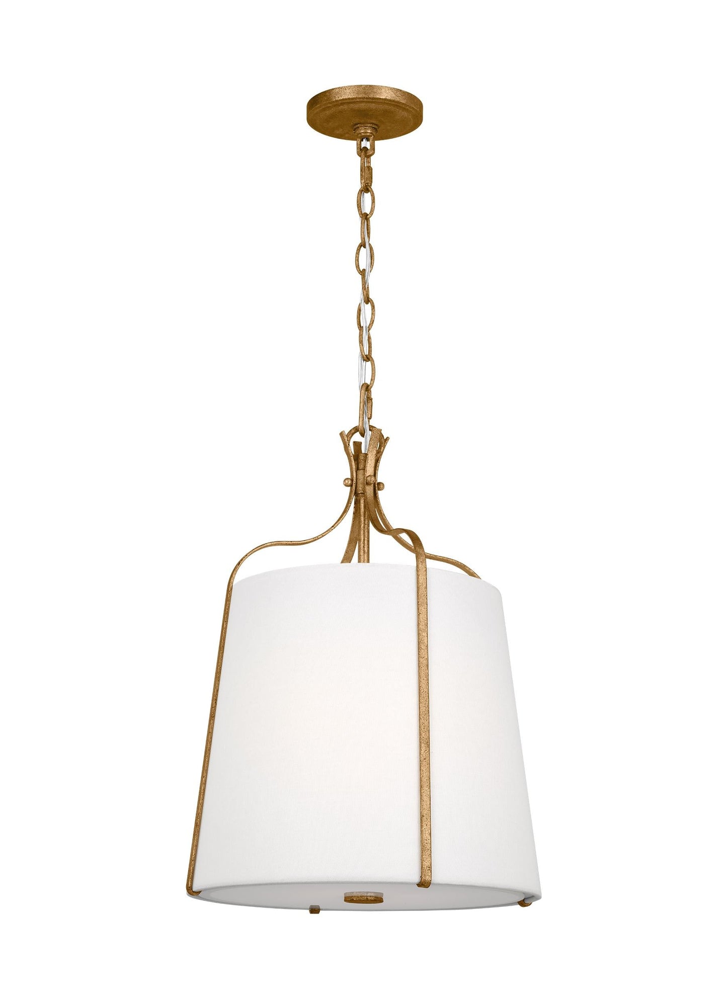 Visual Comfort Studio Thomas O'Brien Baker Four Light Large Chandelier in Antique Brushed Nickel 3287204-965