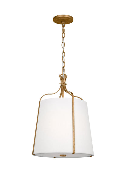 Visual Comfort Studio Thomas O'Brien Baker Four Light Large Chandelier in Antique Brushed Nickel 3287204-965