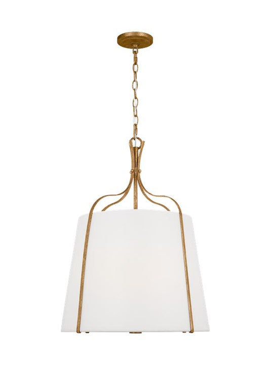 Visual Comfort Studio Alexa Hampton Leander Medium Hanging Shade in Antique Gild AP1253ADB