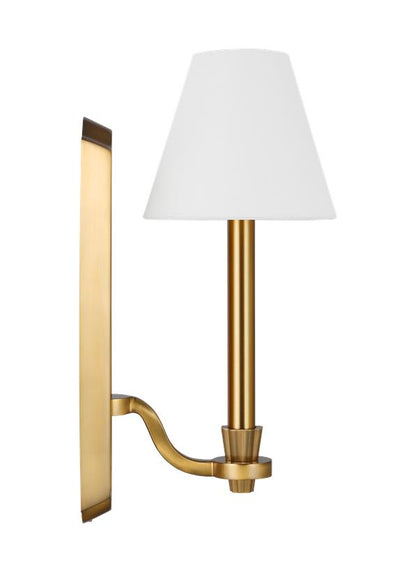 Visual Comfort Studio Alexa Hampton Paisley Tall Sconce in Burnished Brass AW1121BBS