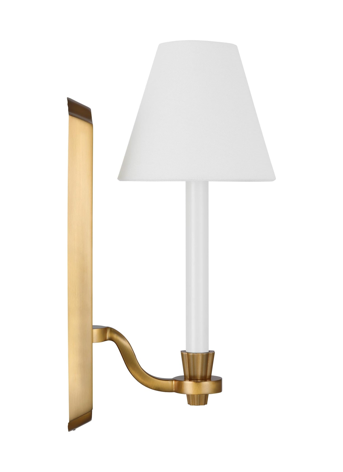 Visual Comfort Studio Alexa Hampton Paisley Tall Sconce in Burnished Brass AW1121BBS