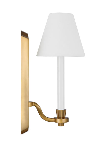 Visual Comfort Studio Alexa Hampton Paisley Tall Sconce in Burnished Brass AW1121BBS