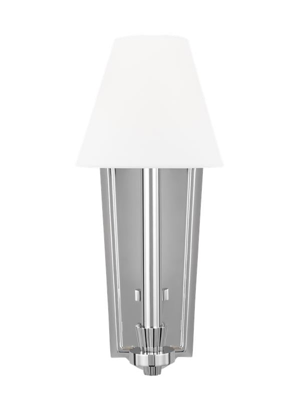 Visual Comfort Studio Alexa Hampton Paisley Tall Sconce in Polished Nickel AW1121PN